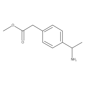 (S)-Methyl 2-(4-(1-aminoethyl)phenyl)acetate Structure