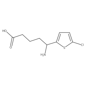 (I R)-I-Amino-5-chloro-2-thiophenepentanoic acid结构式