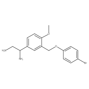 (1R)-1-[3-[(4-Bromophenoxy)methyl]-4-methoxyphenyl]-1,2-ethanediamine结构式