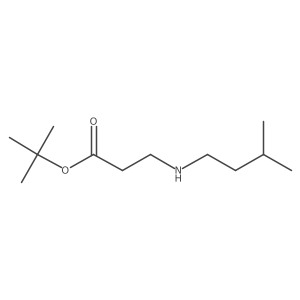 tert-Butyl 3-[(3-methylbutyl)amino]propanoate结构式