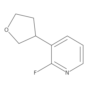 2-Fluoro-3-(tetrahydrofuran-3-YL)pyridine结构式