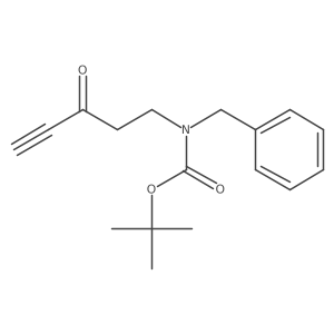 tert-butyl N-benzyl-N-(3-oxopent-4-yn-1-yl)carbamate结构式