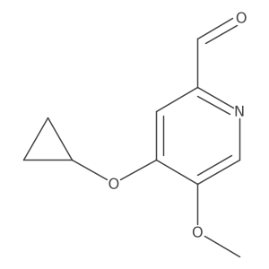 4-Cyclopropoxy-5-methoxypicolinaldehyde结构式