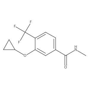 3-Cyclopropoxy-N-methyl-4-(trifluoromethyl)benzamide Structure