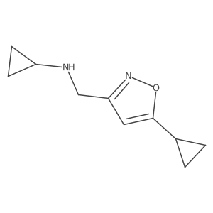 N-[(5-cyclopropyl-1,2-oxazol-3-yl)methyl]cyclopropanamine Structure