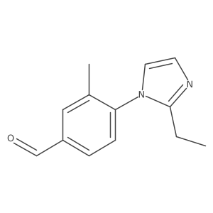 4-(2-ethyl-1H-imidazol-1-yl)-3-methylbenzaldehyde结构式