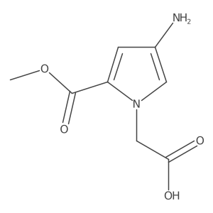 2-[4-amino-2-(methoxycarbonyl)-1H-pyrrol-1-yl]acetic acid Structure