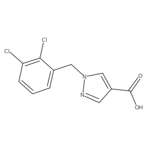 1-(2,3-dichlorobenzyl)-1H-pyrazole-4-carboxylic acid Structure