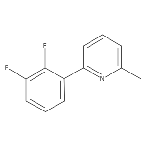 2-(2,3-Difluorophenyl)-6-methylpyridine结构式