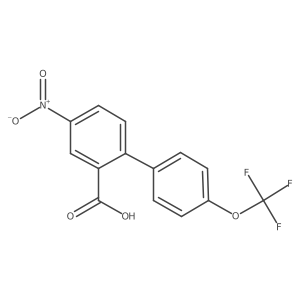 4-Nitro-4'-(trifluoromethoxy)biphenyl-2-carboxylic acid Structure