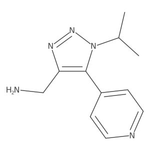 [1-(propan-2-yl)-5-(pyridin-4-yl)-1H-1,2,3-triazol-4-yl]methanamine结构式