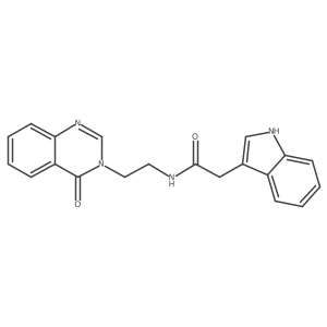 2-(1H-indol-3-yl)-N-[2-(4-oxoquinazolin-3(4H)-yl)ethyl]acetamide结构式