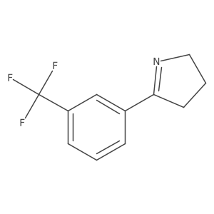 5-[3-(trifluoromethyl)phenyl]-3,4-dihydro-2H-pyrrole结构式