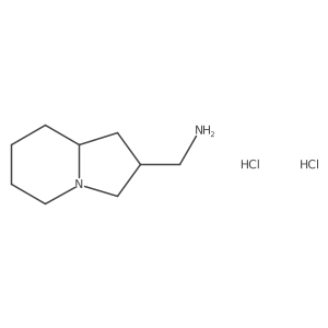 Octahydroindolizin-2-ylmethanamine dihydrochloride Structure