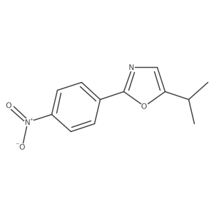 2-(4-Nitrophenyl)-5-(propan-2-yl)-1,3-oxazole Structure