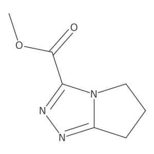 Methyl 6,7-dihydro-5H-pyrrolo[2,1-c][1,2,4]triazole-3-carboxylate结构式