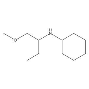 N-(1-methoxybutan-2-yl)cyclohexanamine结构式