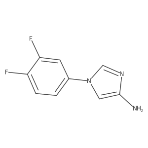 1-(3,4-Difluorophenyl)-1H-imidazol-4-amine Structure