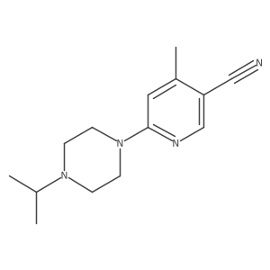 6-(4-Isopropylpiperazin-1-yl)-4-methylnicotinonitrile结构式