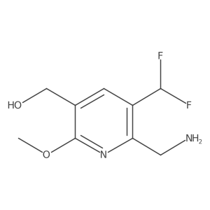2-(Aminomethyl)-3-(difluoromethyl)-6-methoxypyridine-5-methanol Structure