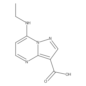 7-(Ethylamino)pyrazolo[1,5-a]pyrimidine-3-carboxylic acid结构式