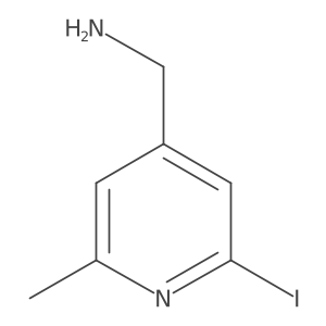 (2-Iodo-6-methylpyridin-4-YL)methylamine结构式