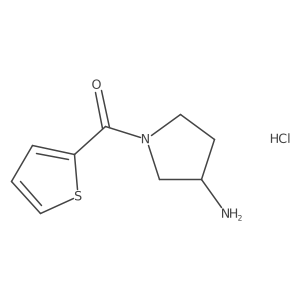 (R)-(3-aminopyrrolidin-1-yl)(thiophen-2-yl)methanone hydrochloride结构式
