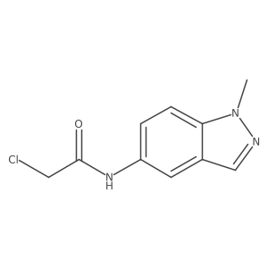 2-chloro-N-(1-methyl-1H-indazol-5-yl)acetamide结构式