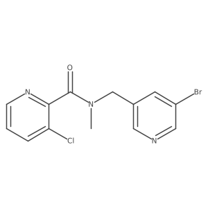 N-((5-Bromopyridin-3-yl)methyl)-3-chloro-N-methylpicolinamide Structure
