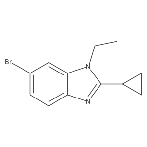 6-Bromo-2-cyclopropyl-1-ethyl-1H-benzimidazole结构式