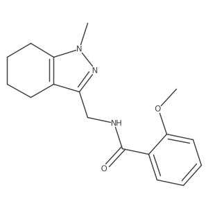 2-methoxy-N-((1-methyl-4,5,6,7-tetrahydro-1H-indazol-3-yl)methyl)benzamide Structure