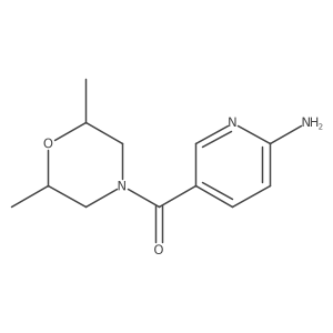 (6-Amino-3-pyridinyl)(2,6-dimethyl-4-morpholinyl)methanone结构式