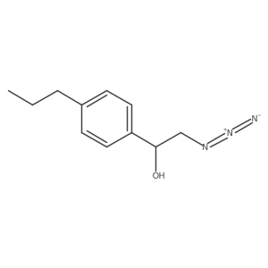 2-Azido-1-(4-propylphenyl)ethan-1-ol Structure