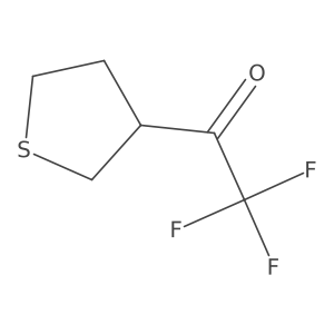 2,2,2-Trifluoro-1-(thiolan-3-yl)ethan-1-one结构式
