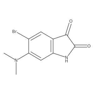 5-Bromo-6-(dimethylamino)indoline-2,3-dione结构式
