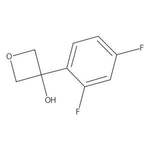 3-(2,4-Difluorophenyl)oxetan-3-ol结构式