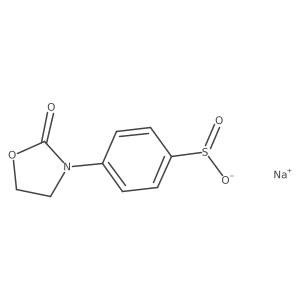 Sodium 4-(2-oxo-1,3-oxazolidin-3-yl)benzene-1-sulfinate Structure