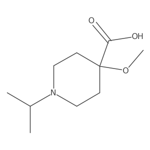 4-Methoxy-1-(propan-2-yl)piperidine-4-carboxylic acid Structure