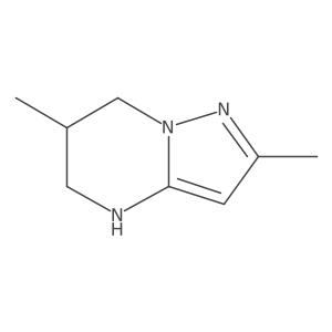 2,6-Dimethyl-4H,5H,6H,7H-pyrazolo[1,5-a]pyrimidine Structure