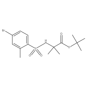 Tert-butyl 2-[(4-bromo-2-methylphenyl)sulfonylamino]-2-methylpropanoate Structure