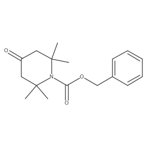Benzyl 2,2,6,6-tetramethyl-4-oxopiperidine-1-carboxylate结构式
