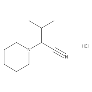 3-Methyl-2-(1-piperidyl)butanenitrile hydrochloride结构式