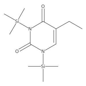 5-Ethyl-1,3-bis(trimethylsilyl)-2,4(1H,3H)-pyrimidinedione结构式