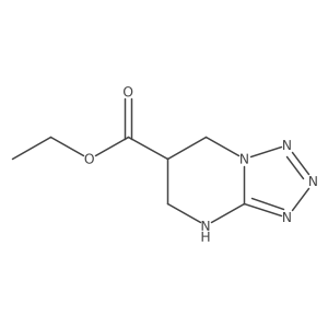ethyl 4H,5H,6H,7H-[1,2,3,4]tetrazolo[1,5-a]pyrimidine-6-carboxylate结构式