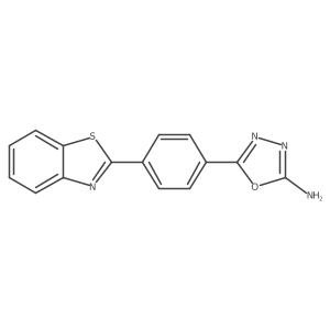 5-(4-(Benzo[d]thiazol-2-yl)phenyl)-1,3,4-oxadiazol-2-amine结构式