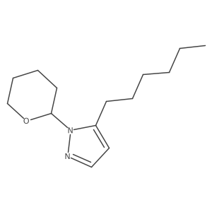 5-Hexyl-1-(oxan-2-yl)pyrazole结构式
