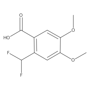 2-(Difluoromethyl)-4,5-dimethoxybenzoic acid Structure
