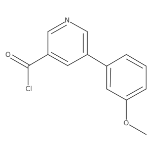 5-(3-Methoxyphenyl)-3-pyridinecarbonyl chloride结构式