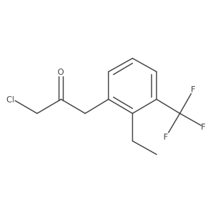 1-Chloro-3-(2-ethyl-3-(trifluoromethyl)phenyl)propan-2-one Structure