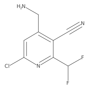 4-(Aminomethyl)-6-chloro-2-(difluoromethyl)nicotinonitrile结构式